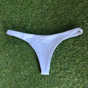 Ark Swimwear White Brazilian Bikini Bottom